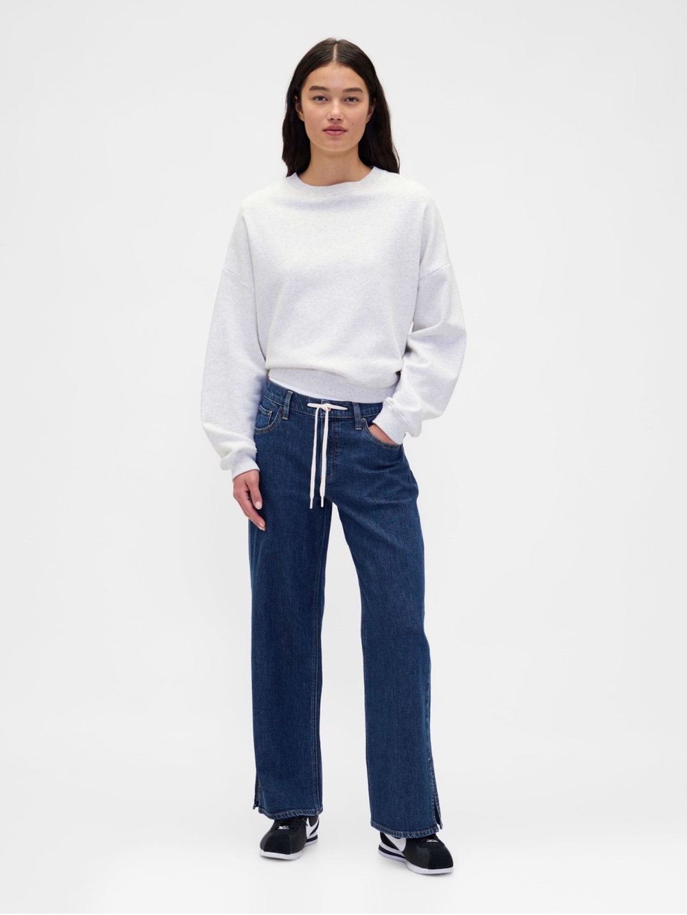 GAP Indigo Wide-Leg Flare Jeans